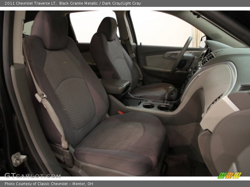 Black Granite Metallic / Dark Gray/Light Gray 2011 Chevrolet Traverse LT