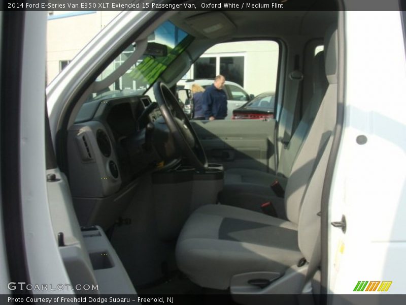 Oxford White / Medium Flint 2014 Ford E-Series Van E350 XLT Extended 15 Passenger Van