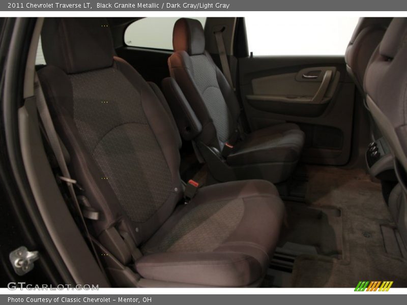 Black Granite Metallic / Dark Gray/Light Gray 2011 Chevrolet Traverse LT