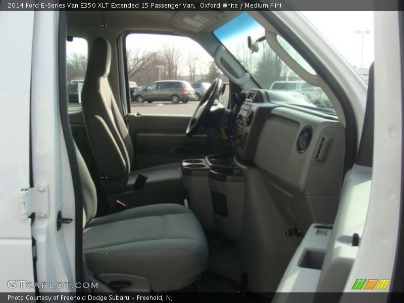Oxford White / Medium Flint 2014 Ford E-Series Van E350 XLT Extended 15 Passenger Van