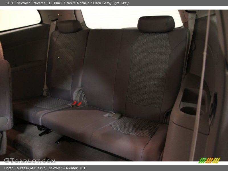 Black Granite Metallic / Dark Gray/Light Gray 2011 Chevrolet Traverse LT