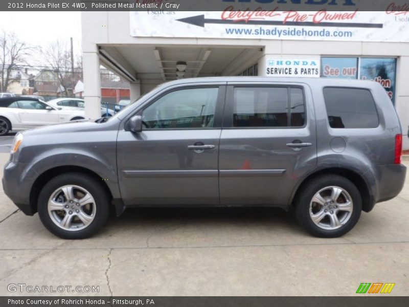 Polished Metal Metallic / Gray 2012 Honda Pilot EX 4WD