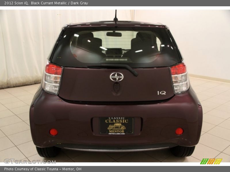 Black Currant Metallic / Dark Gray 2012 Scion iQ