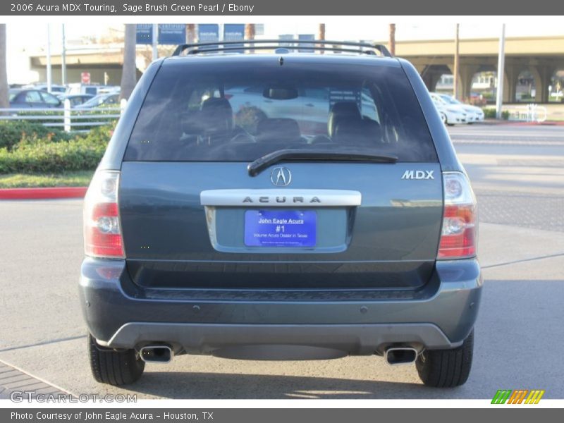 Sage Brush Green Pearl / Ebony 2006 Acura MDX Touring