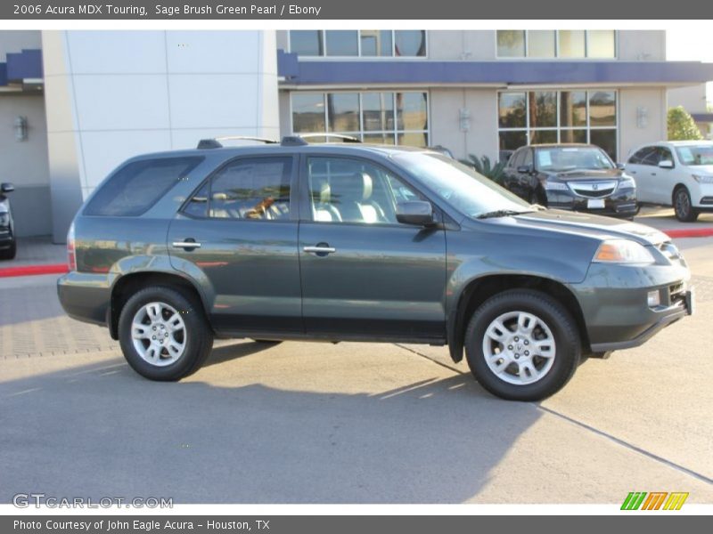 Sage Brush Green Pearl / Ebony 2006 Acura MDX Touring