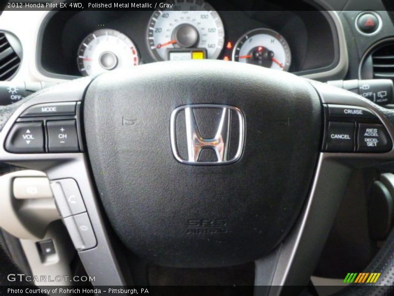Polished Metal Metallic / Gray 2012 Honda Pilot EX 4WD