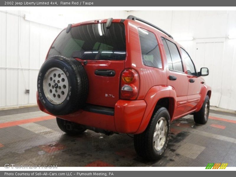 Flame Red / Taupe 2002 Jeep Liberty Limited 4x4
