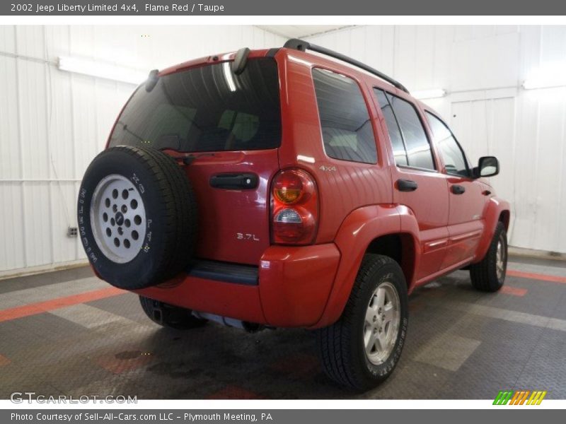 Flame Red / Taupe 2002 Jeep Liberty Limited 4x4