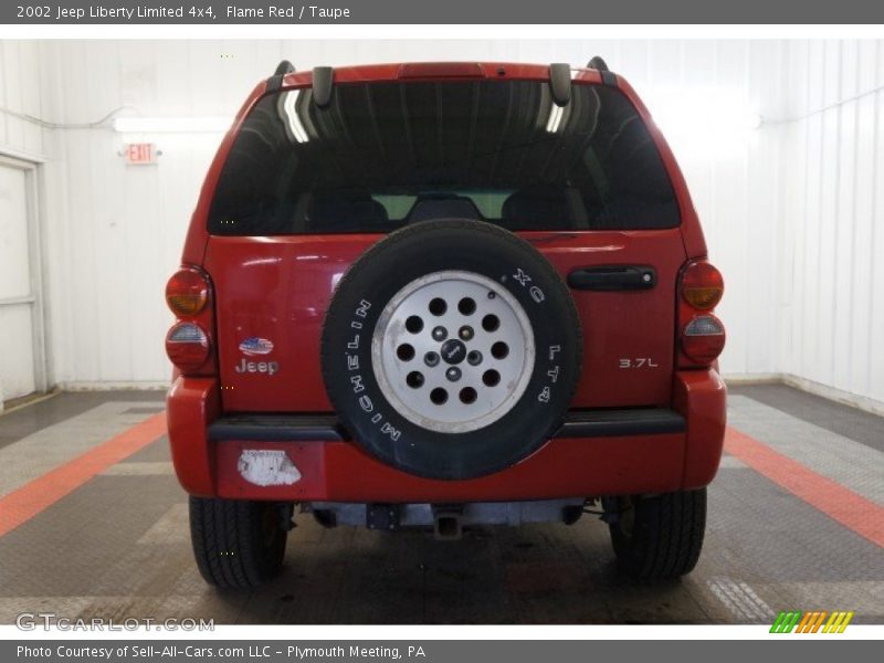 Flame Red / Taupe 2002 Jeep Liberty Limited 4x4