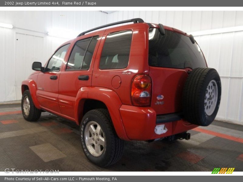 Flame Red / Taupe 2002 Jeep Liberty Limited 4x4