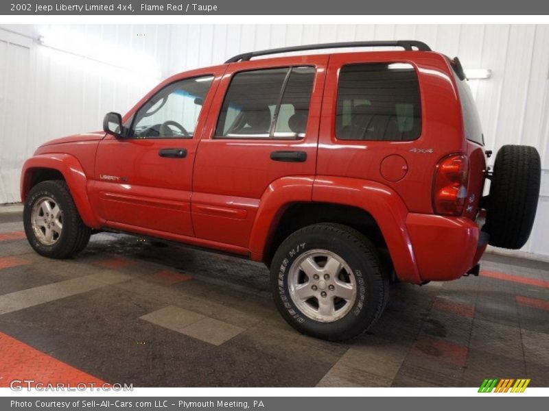 Flame Red / Taupe 2002 Jeep Liberty Limited 4x4