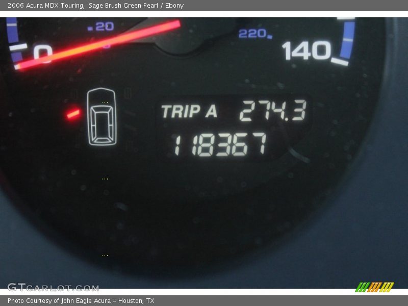 Sage Brush Green Pearl / Ebony 2006 Acura MDX Touring