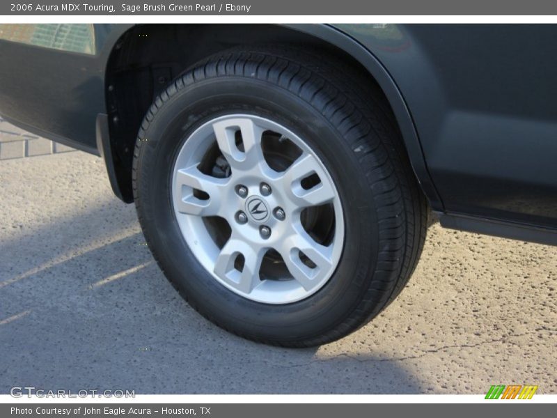 Sage Brush Green Pearl / Ebony 2006 Acura MDX Touring