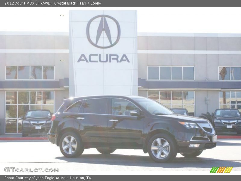 Crystal Black Pearl / Ebony 2012 Acura MDX SH-AWD