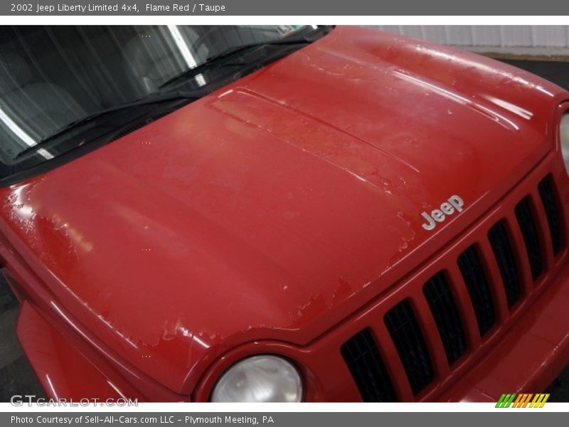 Flame Red / Taupe 2002 Jeep Liberty Limited 4x4