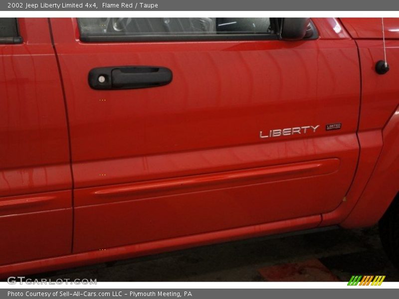 Flame Red / Taupe 2002 Jeep Liberty Limited 4x4