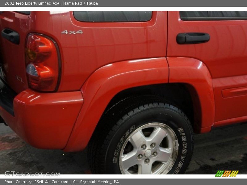 Flame Red / Taupe 2002 Jeep Liberty Limited 4x4