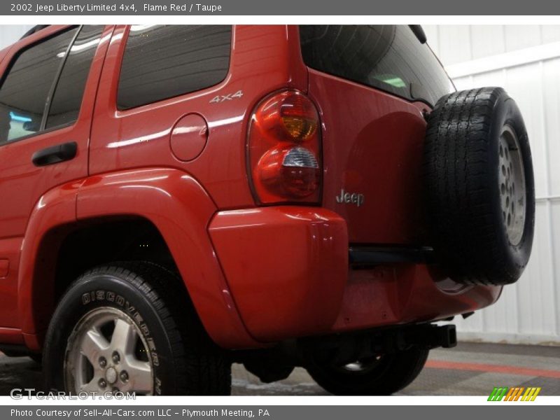 Flame Red / Taupe 2002 Jeep Liberty Limited 4x4