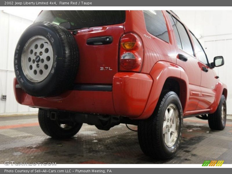 Flame Red / Taupe 2002 Jeep Liberty Limited 4x4