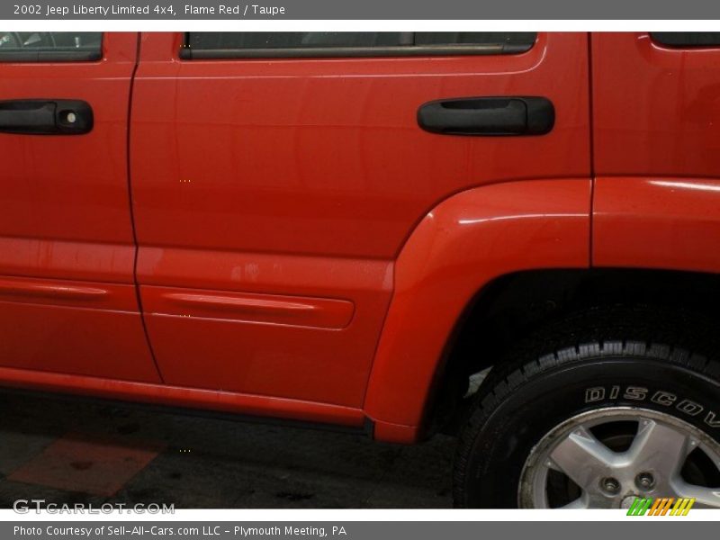 Flame Red / Taupe 2002 Jeep Liberty Limited 4x4