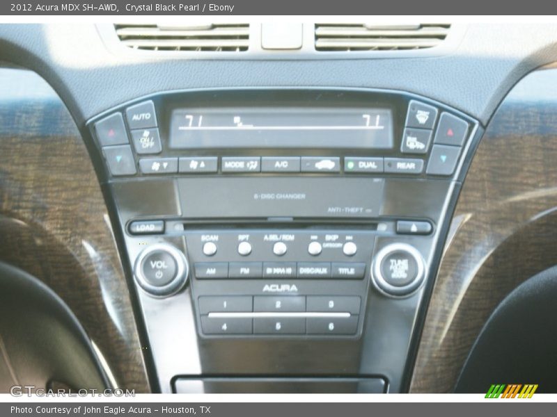 Crystal Black Pearl / Ebony 2012 Acura MDX SH-AWD