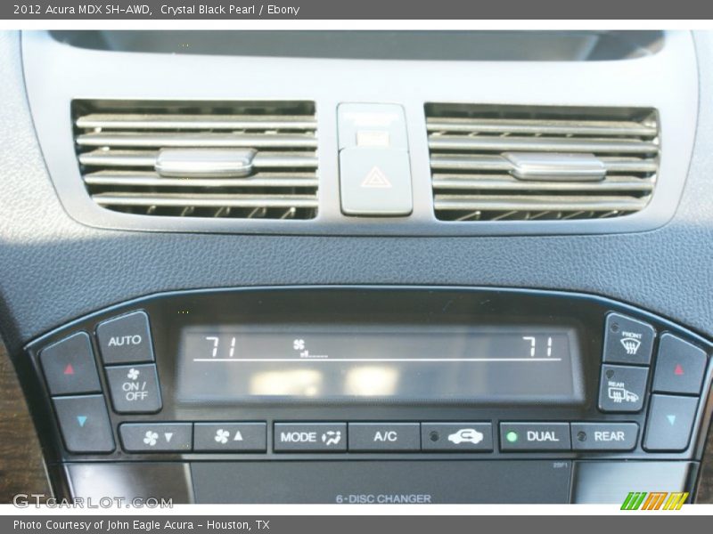 Crystal Black Pearl / Ebony 2012 Acura MDX SH-AWD