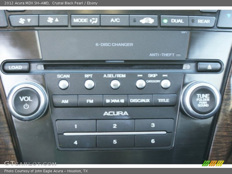 Crystal Black Pearl / Ebony 2012 Acura MDX SH-AWD