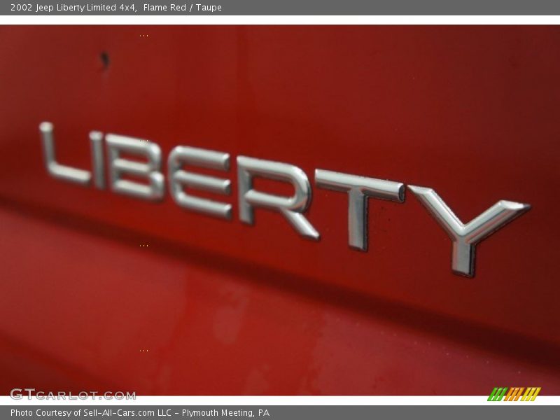 Flame Red / Taupe 2002 Jeep Liberty Limited 4x4