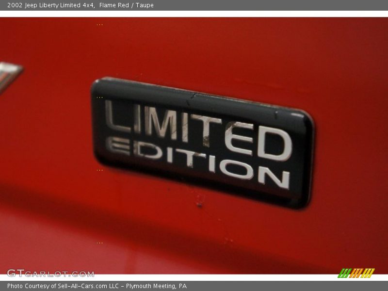 Flame Red / Taupe 2002 Jeep Liberty Limited 4x4