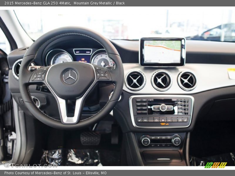 Mountain Grey Metallic / Black 2015 Mercedes-Benz GLA 250 4Matic