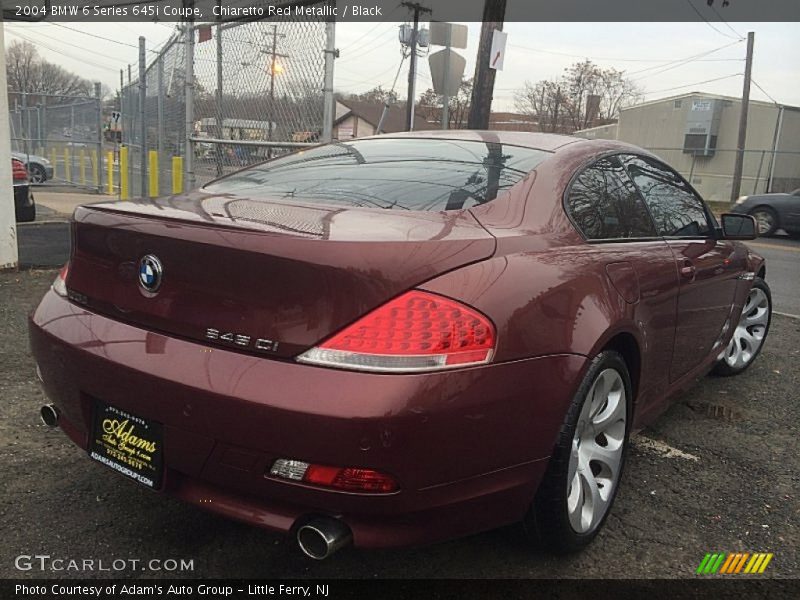 Chiaretto Red Metallic / Black 2004 BMW 6 Series 645i Coupe