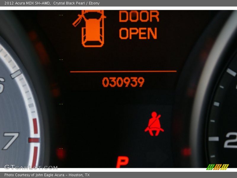 Crystal Black Pearl / Ebony 2012 Acura MDX SH-AWD