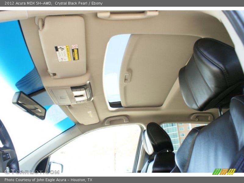 Crystal Black Pearl / Ebony 2012 Acura MDX SH-AWD