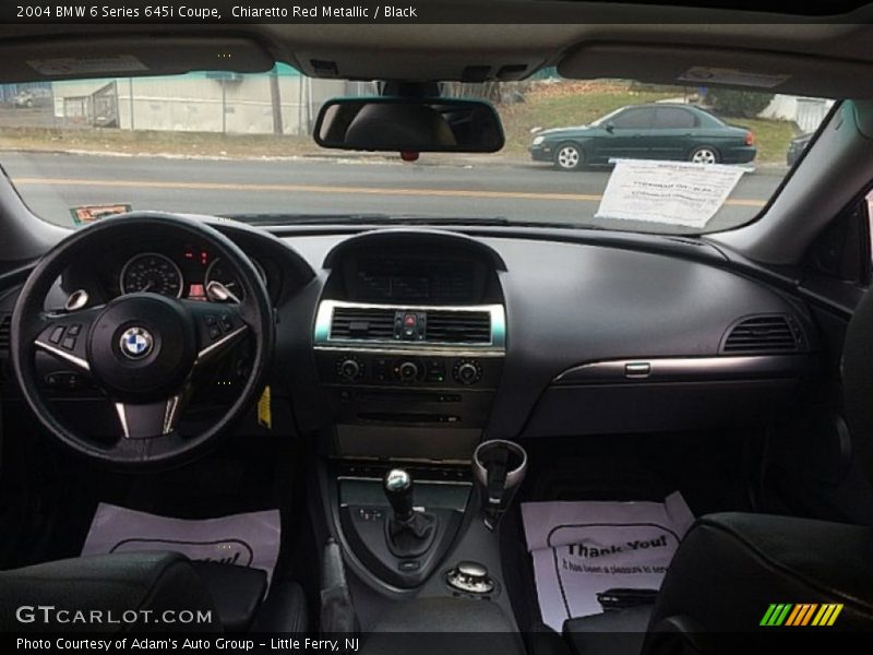 Chiaretto Red Metallic / Black 2004 BMW 6 Series 645i Coupe