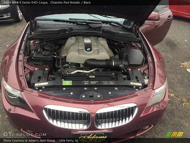 Chiaretto Red Metallic / Black 2004 BMW 6 Series 645i Coupe
