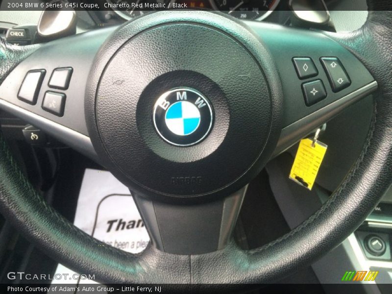Chiaretto Red Metallic / Black 2004 BMW 6 Series 645i Coupe