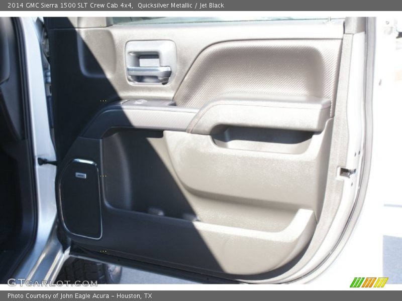 Quicksilver Metallic / Jet Black 2014 GMC Sierra 1500 SLT Crew Cab 4x4