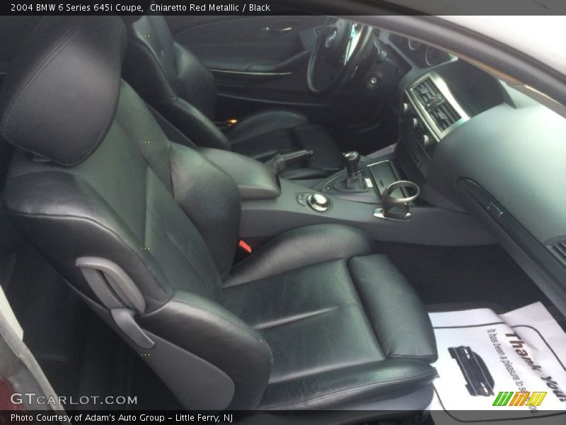 Chiaretto Red Metallic / Black 2004 BMW 6 Series 645i Coupe