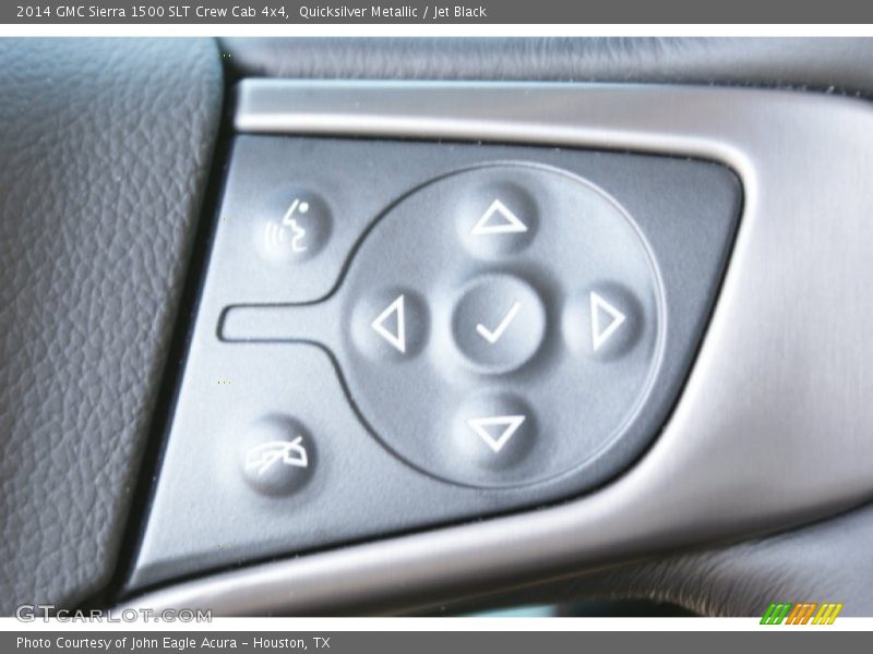 Quicksilver Metallic / Jet Black 2014 GMC Sierra 1500 SLT Crew Cab 4x4
