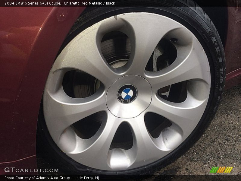 Chiaretto Red Metallic / Black 2004 BMW 6 Series 645i Coupe