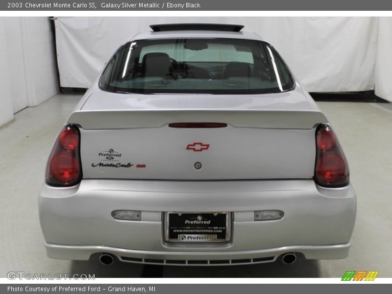 Galaxy Silver Metallic / Ebony Black 2003 Chevrolet Monte Carlo SS