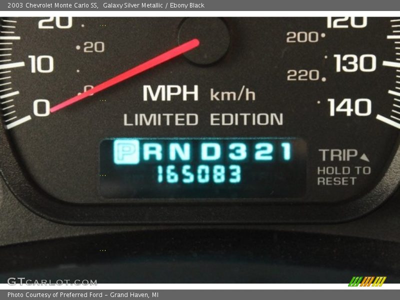 Galaxy Silver Metallic / Ebony Black 2003 Chevrolet Monte Carlo SS