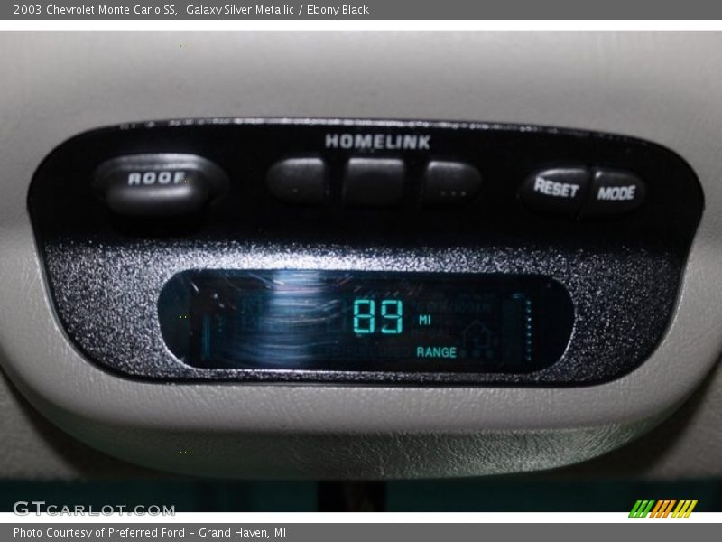 Galaxy Silver Metallic / Ebony Black 2003 Chevrolet Monte Carlo SS