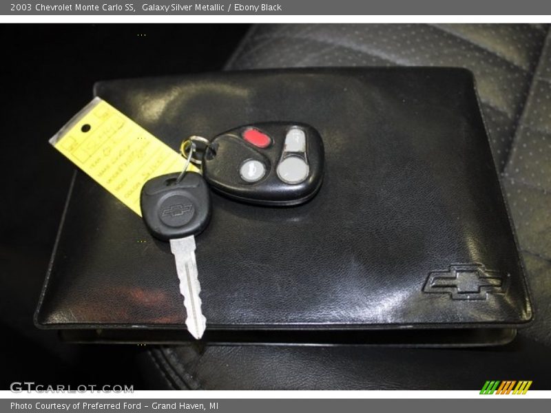 Galaxy Silver Metallic / Ebony Black 2003 Chevrolet Monte Carlo SS