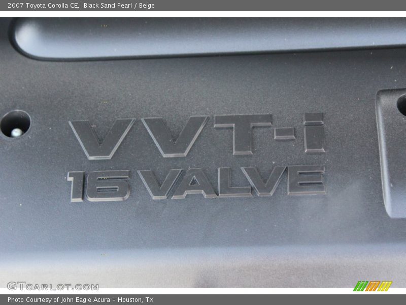 Black Sand Pearl / Beige 2007 Toyota Corolla CE