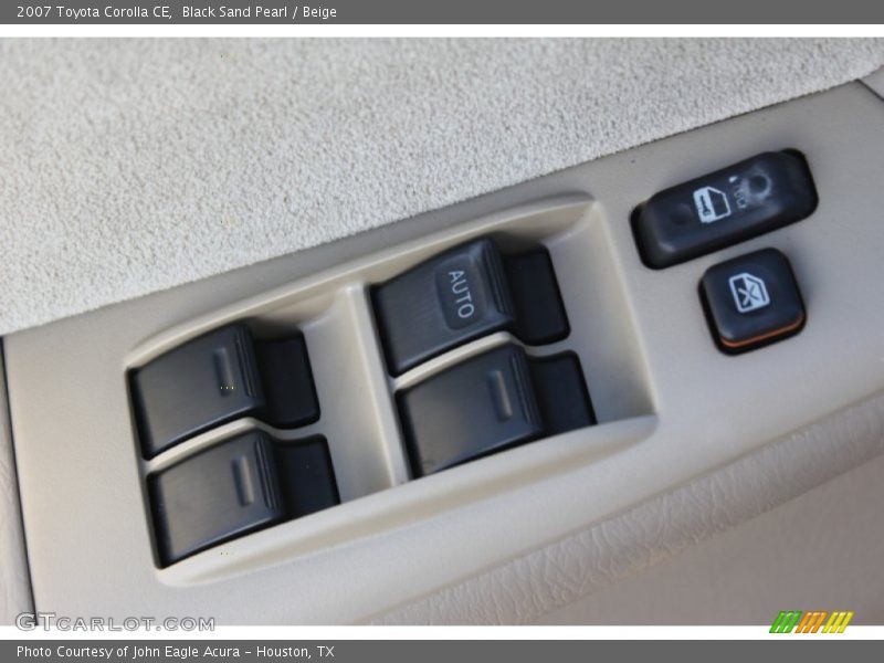 Black Sand Pearl / Beige 2007 Toyota Corolla CE