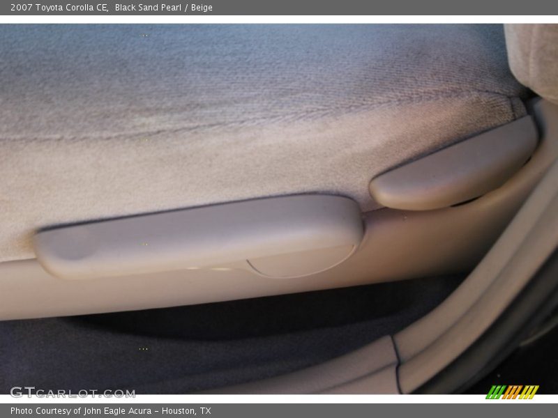Black Sand Pearl / Beige 2007 Toyota Corolla CE