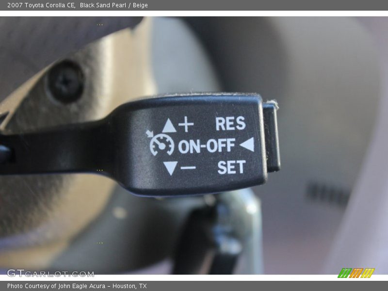 Black Sand Pearl / Beige 2007 Toyota Corolla CE