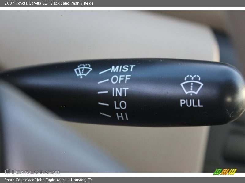Black Sand Pearl / Beige 2007 Toyota Corolla CE