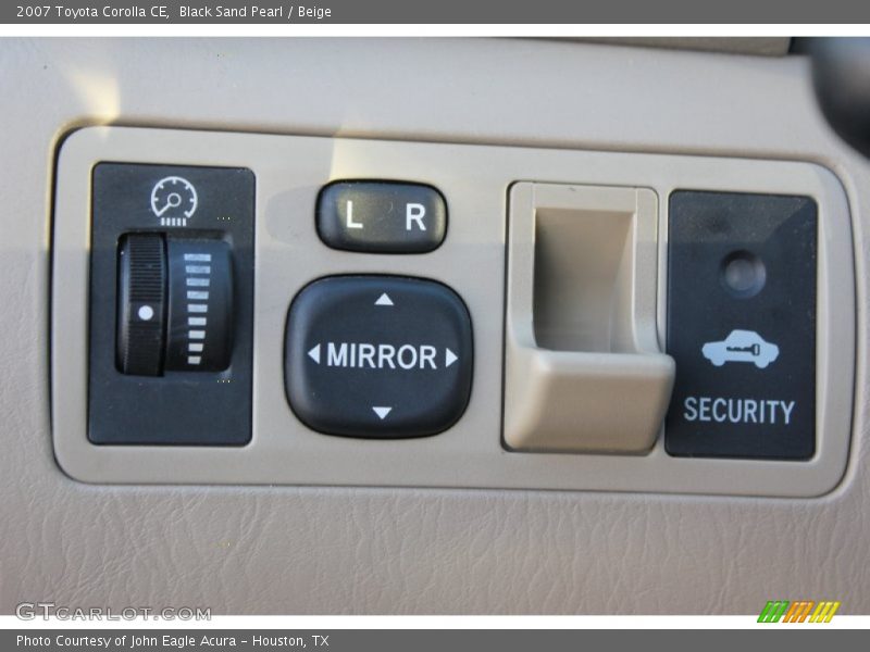 Black Sand Pearl / Beige 2007 Toyota Corolla CE